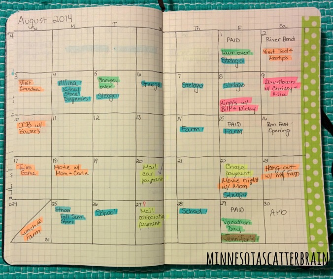 Month Page Layout