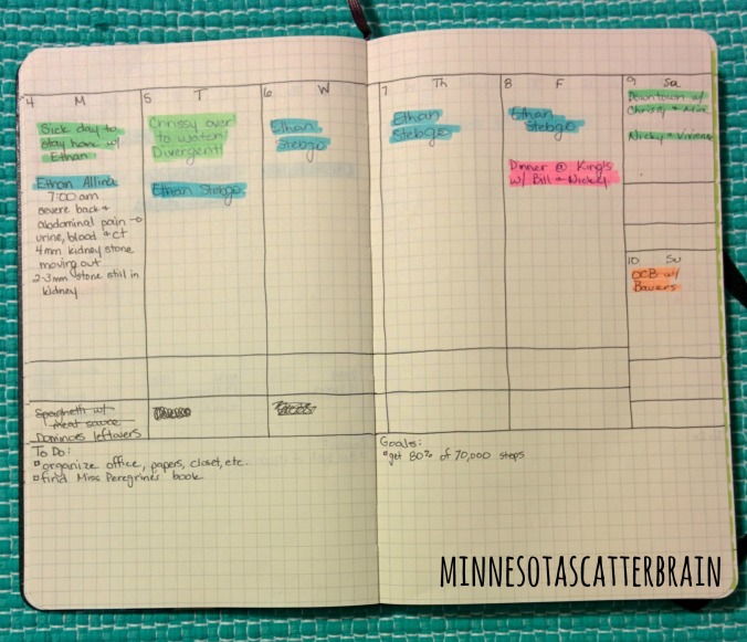 Weekly Page Layout